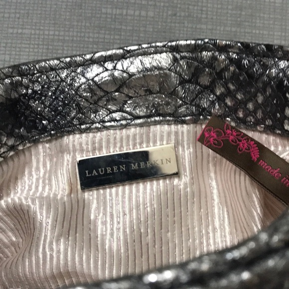 Lauren Merkin Embossed Leather Clutch - Picture 3 of 7